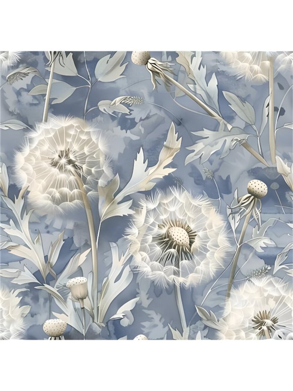 Peel and Stick Wallpaper Blue Floral Contact Paper